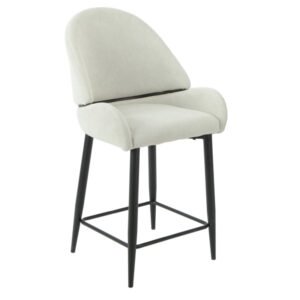 Banco Maya Stocker Home Gris patas negras