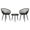 Set exterior Emma Stocker Home Negro 3 piezas