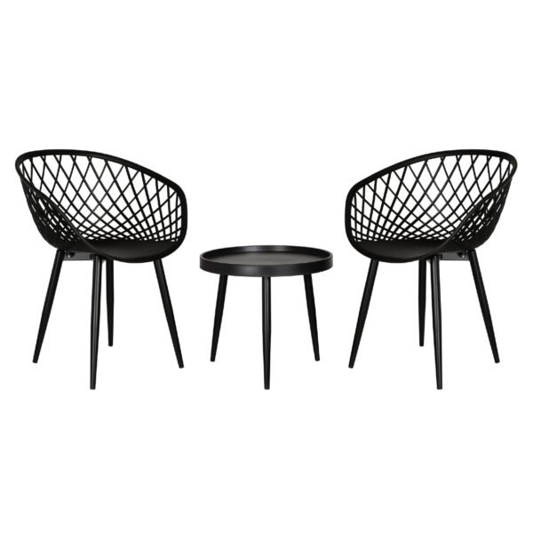 Set exterior Emma Stocker Home Negro 3 piezas