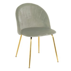 Silla velvet Volga Stocker Home Gris gold