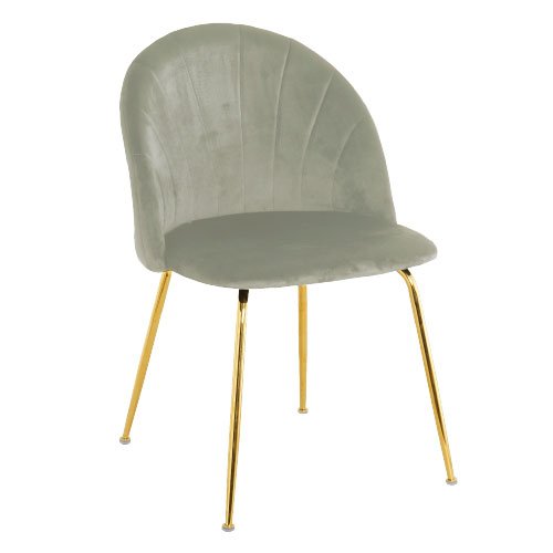 Silla velvet Volga Stocker Home Gris gold