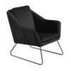 Sillón velvet Magdalena Stocker Home Negro