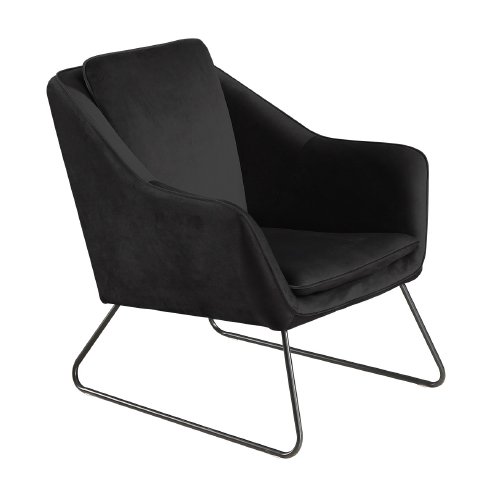 Sillón velvet Magdalena Stocker Home Negro