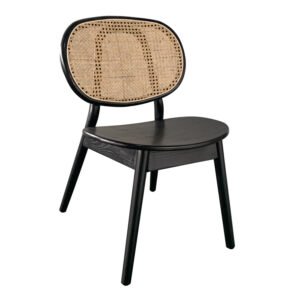 Silla Angelina Stocker Home Negro rattan