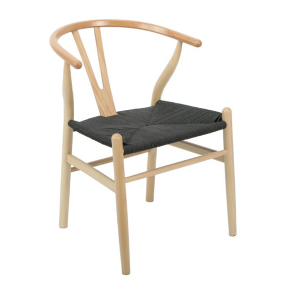 Silla Soho Stocker Home Negro patas de madera