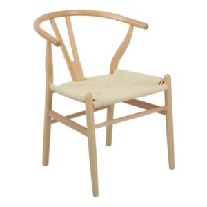 Silla Aria Stocker Home Beige patas de madera