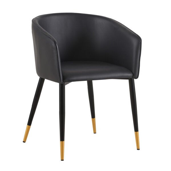Sillón Asteri Stocker Home Negro patas negras