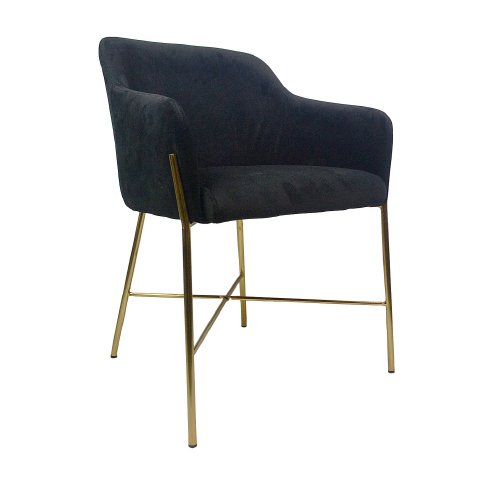 Silla Beta Stocker Home Negro patas gold