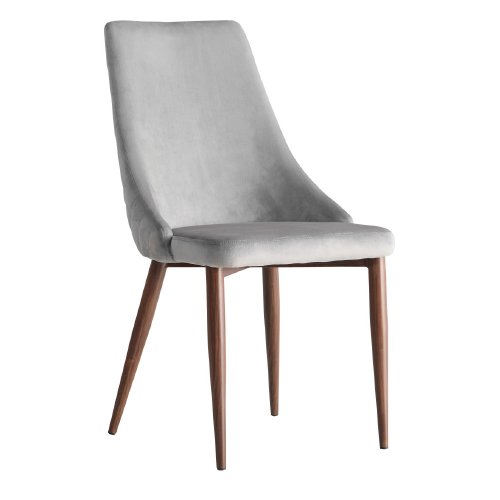 Silla Cresida Stocker Home Gris patas metal madera