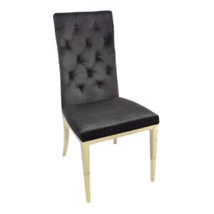 Silla Hermia Stocker Home Negro gold