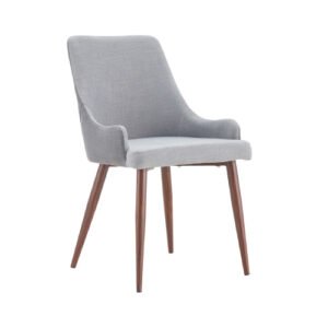 Silla Atenea Stocker Home Gris patas metal madera