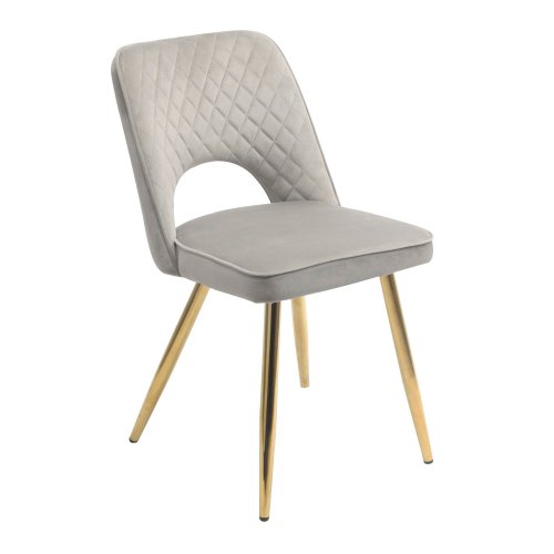 Silla Evante Stocker Home Gris gold