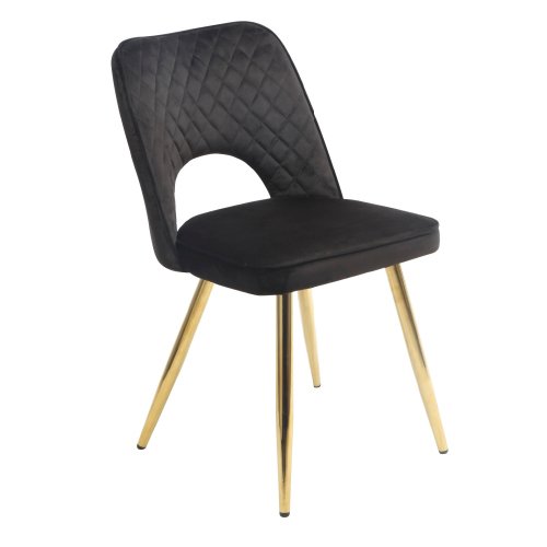 Silla Crisadi Stocker Home Negro gold