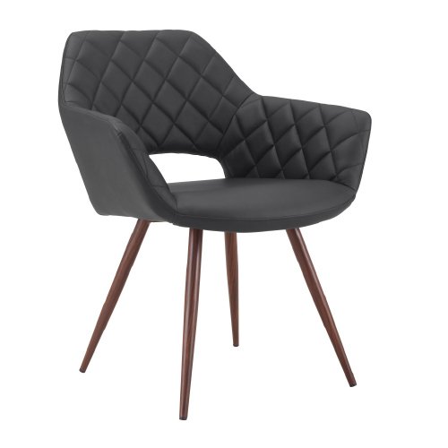 Silla Nix Stocker Home Negro patas metal madera