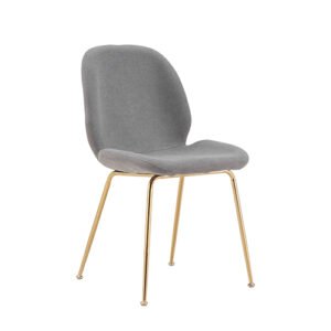 Silla Neva Stocker Home Gris patas gold