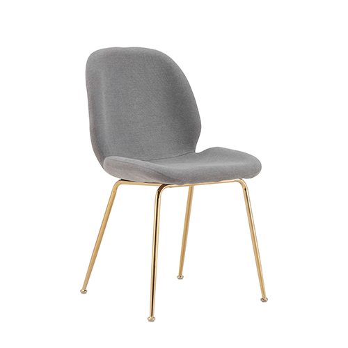 Silla Neva Stocker Home Gris patas gold