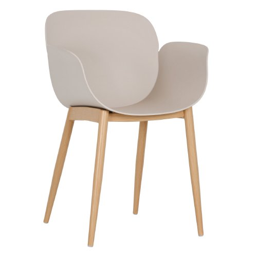 Silla Nardo Stocker Home Gris patas metal madera