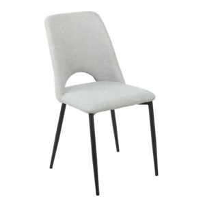 Silla Begonia Stocker Home Gris patas negras