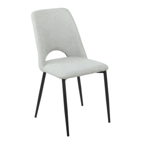 Silla Begonia Stocker Home Gris patas negras