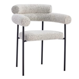Silla Sandra Stocker Home Gris patas negras