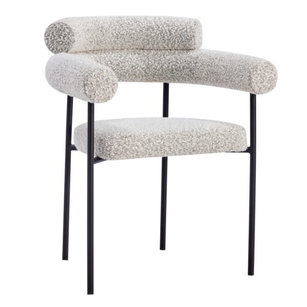 Silla Sandra Stocker Home Gris patas negras
