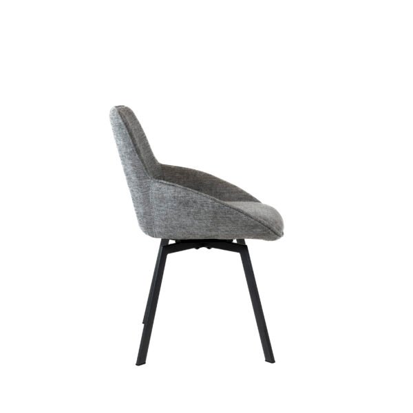 Silla Carmen Stocker Home Gris patas negras