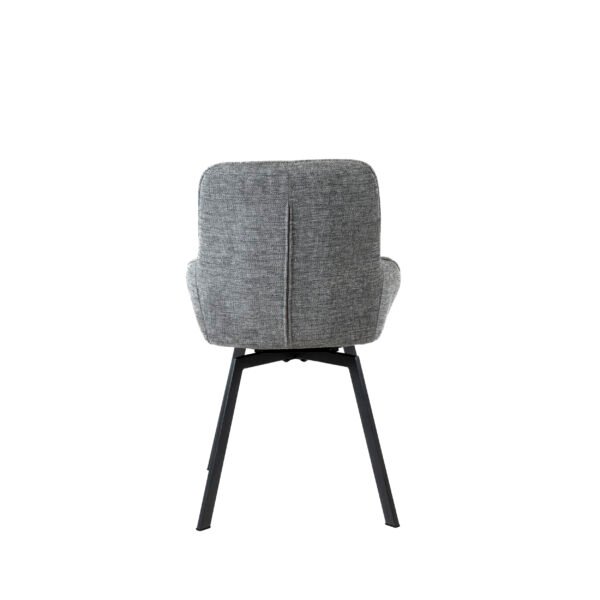 Silla Carmen Stocker Home Gris patas negras