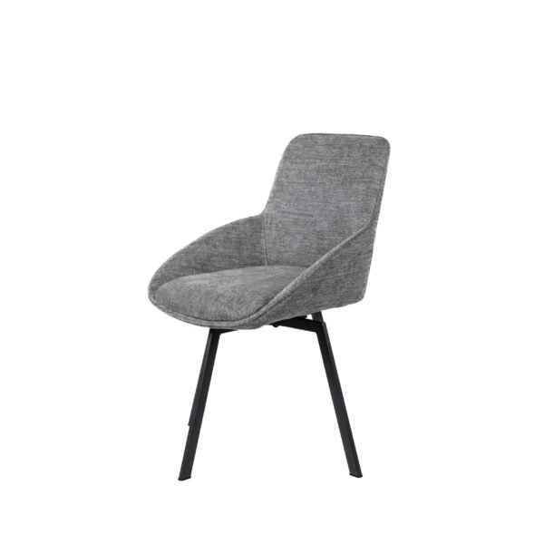 Silla Carmen Stocker Home Gris patas negras