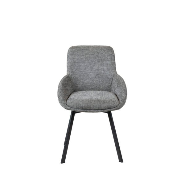 Silla Carmen Stocker Home Gris patas negras
