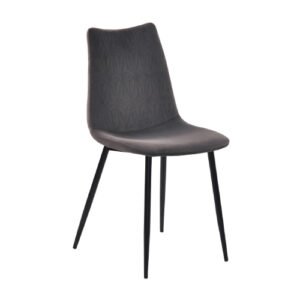 Silla velvet Dalia Stocker Home Gris