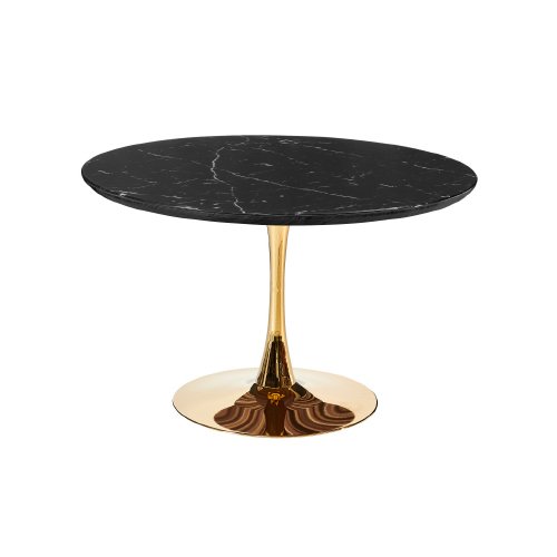 Mesa de comedor marmol Margarita Stocker Home Negro cristal gold