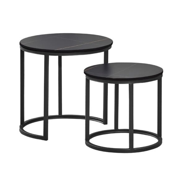Mesa de centro Alva Stocker Home Negro stone