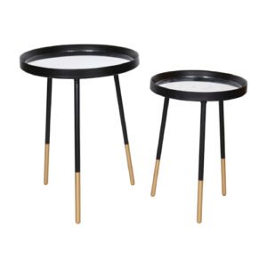 Mesa ocasional Moly Stocker Home Negro 2 mesas