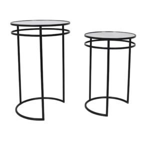 Mesa ocasional Josefin Stocker Home Negro 2 mesas