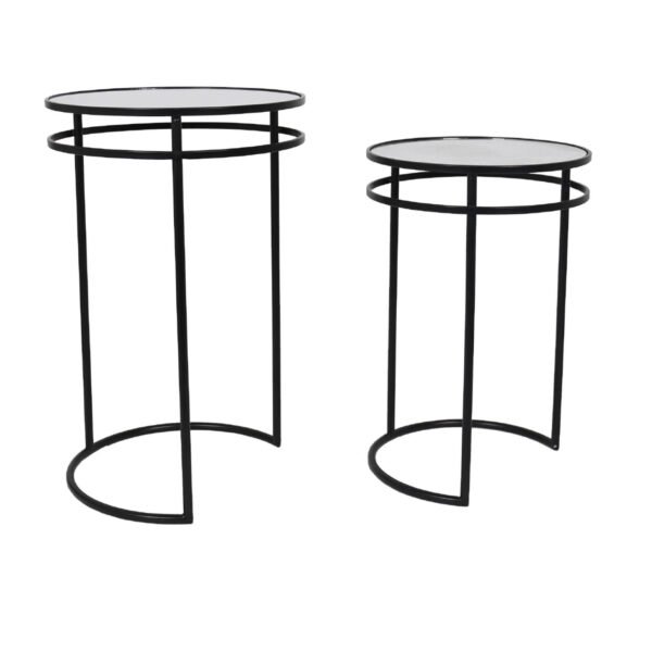 Mesa ocasional Josefin Stocker Home Negro 2 mesas