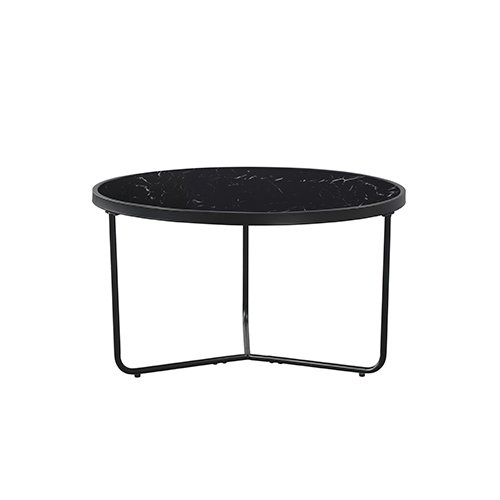 Mesa de centro marmol Luz Stocker Home Negro cristal