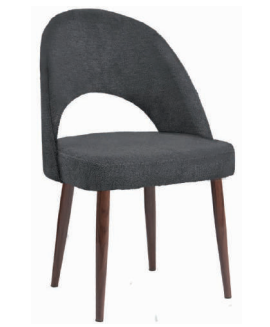Silla Alexandra Stocker Home Gris patas metal madera