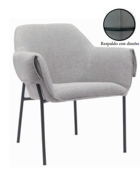 Silla Amara Stocker Home Gris pata negra